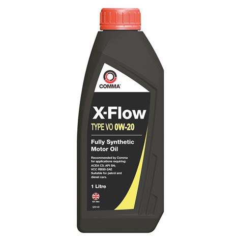 Product X FLOW TYPE VO 0W 20 Fully Synthetic Fully Synthetic High