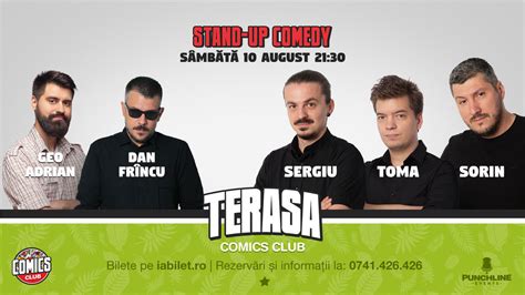 Bilete Stand Up Cu Sergiu Toma Sorin Pe Terasa Comics Club Aug