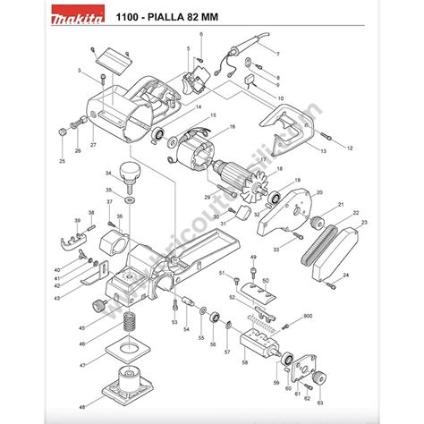 Makita Spare Parts For Power Planer 1100