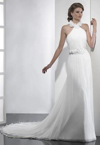 Chiffon Halter Wedding Dress Whiteazalea Elegant W Flickr