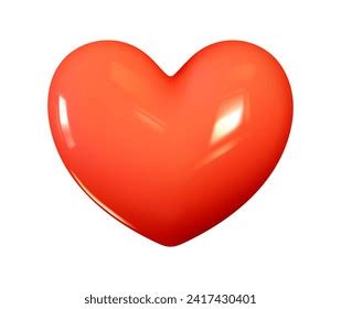 Emoji Red Heart Emotion 3d Cartoon Stock Vector (Royalty Free ...