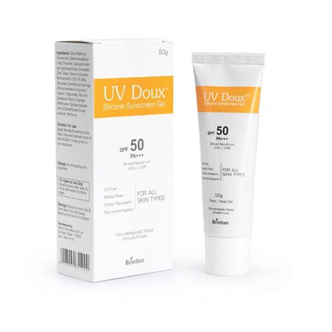 Brinton Uv Doux Face Body Sunscreen Gel With Spf Pa In Matte