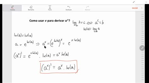 Aula 6 Regra Da Cadeia Parte 3 Derivada Da Função Exponencial