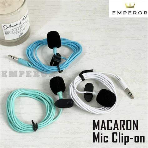 Jual CLIP ON JEPIT 3 5MM CLIP ON MACARON MIC TIK TOK MICROPHONE SMULE