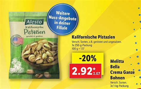 Alesto Kalifornische Pistazien Angebot Bei Lidl 1Prospekte De