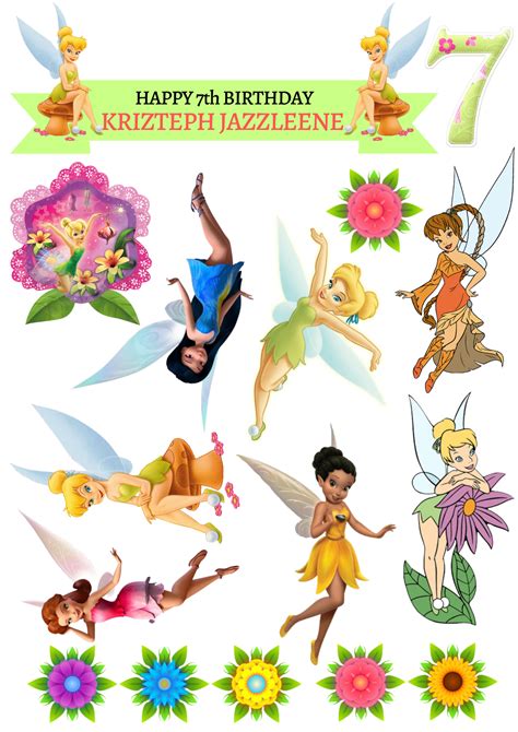 Tinkerbell Cupcake Toppers Printable