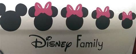 Mouse Family vinyl car decals with bows included | Car decals vinyl ...