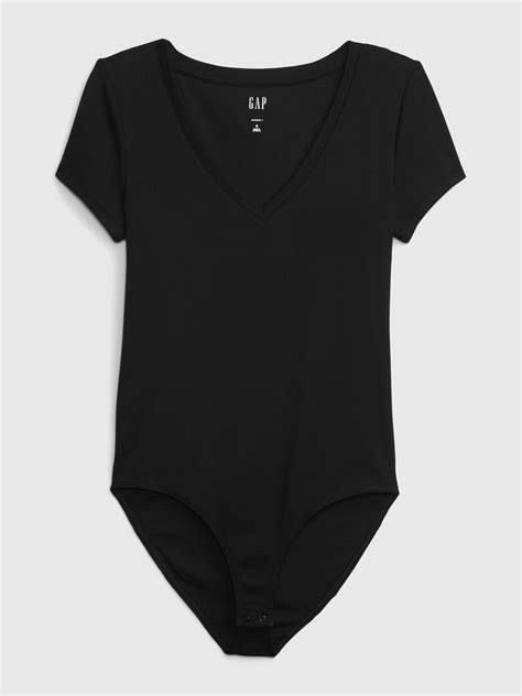 Modern V Neck T Shirt Bodysuit Gap