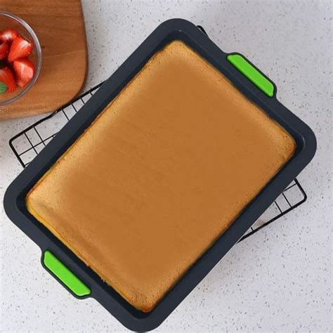 Moule G Teau Carr En Silicone Plaque De Cuisson Antiadh Sive Avec