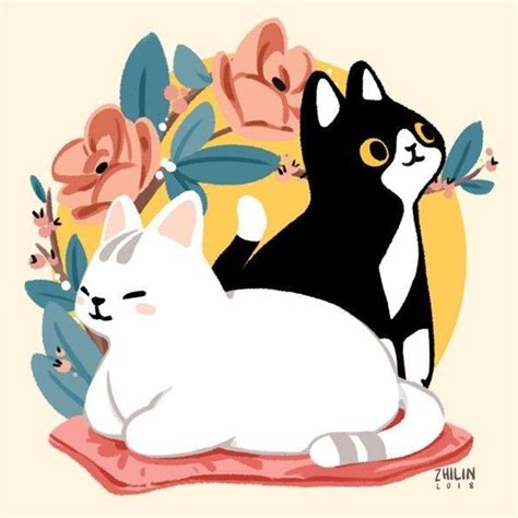 Pin De Marla Andez En All Animated Ilustraciones De Gato Dibujos