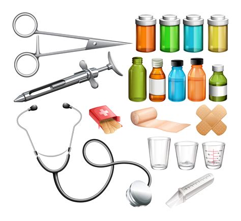 Medical equipment and container 430773 Vector Art at Vecteezy