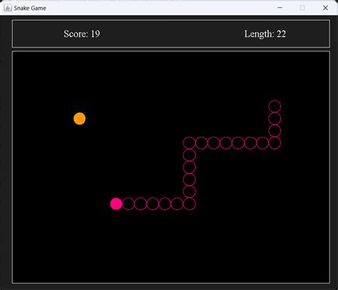 Snake Game Using Java Awt And Swing Shreya