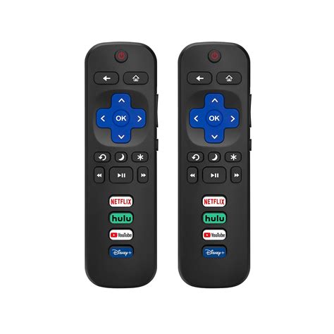 tcl hisense element roku tv remote control  pack replacement