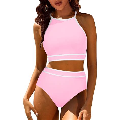 Dihao Two Piece Bikini For Women Clearance Plus Size Women Summer