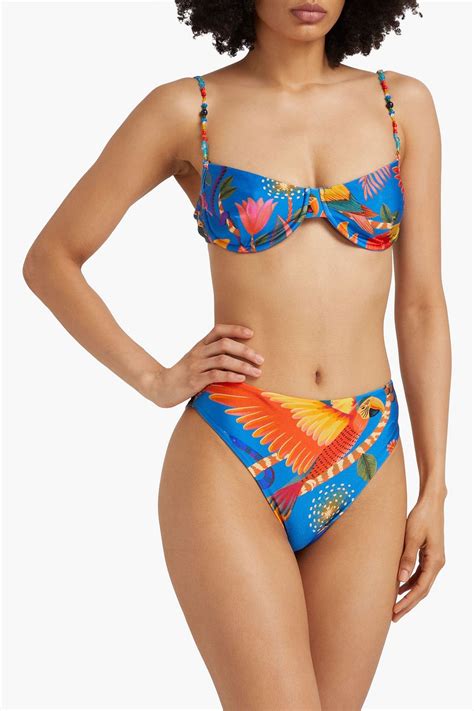 Farm Rio Printed Bikini Briefs The Outnet