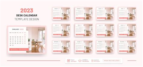 Premium Vector | Desk calendar 2023 or monthly & weekly schedule new year calendar 2023 design ...