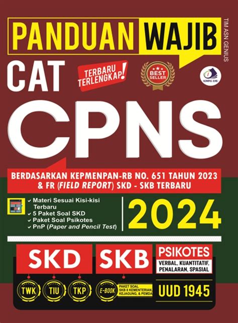 Jual Buku Panduan Wajib Cat Cpns Karya Tim Asn Genius Toko Buku