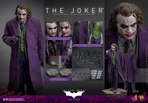 Hot Toys Dc The Dark Knight Trilogy The Joker Dx Scale Action Figure