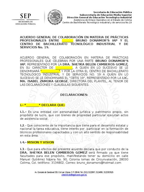 PDF FORMATO ACUERDO DE COLABORACIÓN docx DOKUMEN TIPS