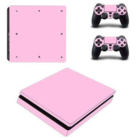 Cor De Rosa Pura Ps4 Fino Adesivo Play Station 4 Pele Adesivo Decalque