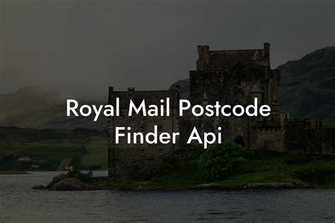 Royal Mail Postcode Finder Api - UK Postcode Database - CSV & MySQL ...