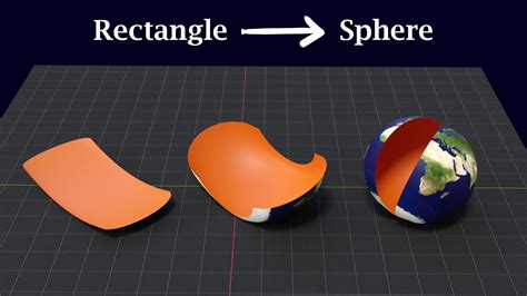 Unwrap A Sphere Into A Plane Or Convert A Plane Into A Sphere Blender