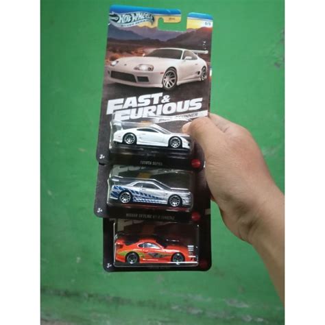 Jual HOT WHEELS FAST AND FURIOUS BRIAN O CONNER SUPRA PUTIH 1 SUPRA ORANGE 1 NISSAN SKYLINE GT R