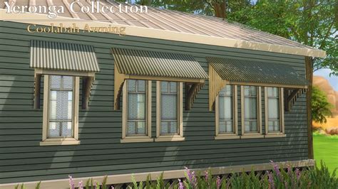 Mod The Sims - Coolabah Awning (Yeronga Collection) | Awning, Sims, Sims 4