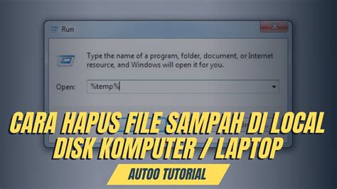 CARA MENGHAPUS FILE CACHE SAMPAH DI LAPTOP KOMPUTER AGAR TIDAK LEMOT