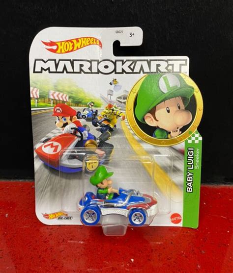 Hot Wheels Mario Kart Baby Luigi Sneeker GameStation