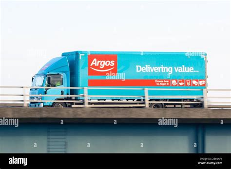 Argos delivery lorry - Scotland, UK Stock Photo - Alamy