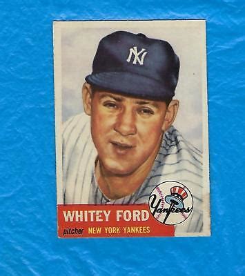 1953 TOPPS 207 WHITEY FORD NEW YORK YANKEES HALL OF FAME EBay