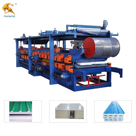 EPS Rockwool Sandwich Panel Machine Hebei Guangxing Machinery