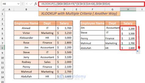 Xlookup With Multiple Criteria In Excel 4 Easy Ways