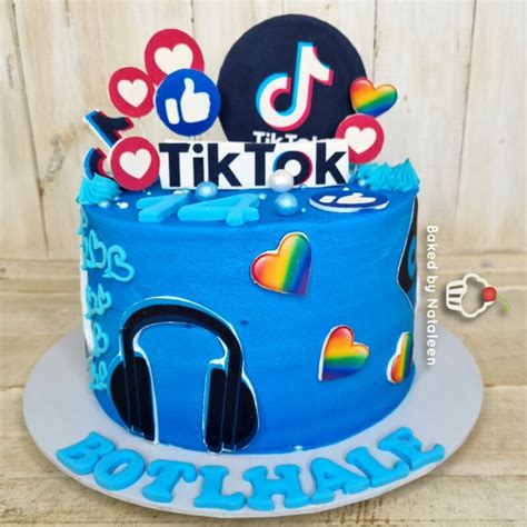 Tik Tok Birthday Cake 3 Baked By Nataleen