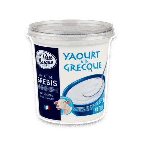 Yaourt La Grecque Au Lait De Brebis Nature G Le Petit Basque