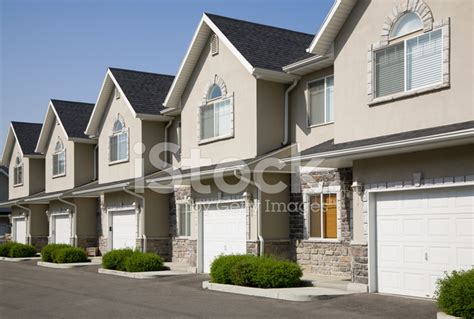 Row Of Townhouses Stock Photos