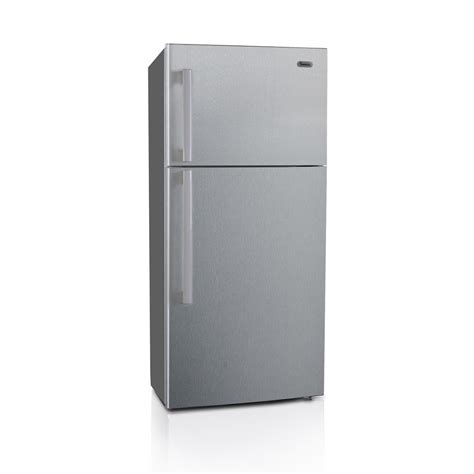 18 Cu Ft Apartment Refrigerator With Top Mount Freezer Stainless Steel