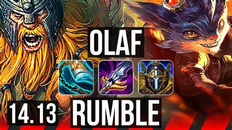 Olaf Vs Rumble Top Rank Olaf Solo Kills K Dmg Legendary