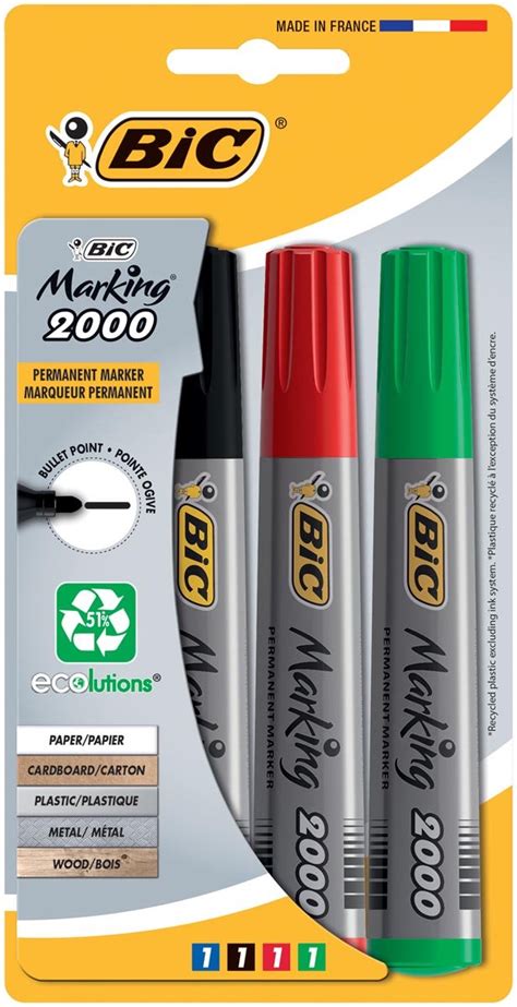 Set Markere Permanente Multicolor 4 Buc Bic