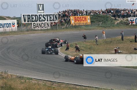 Zandvoort Holland June Jochen Rindt Leads Graham Hill