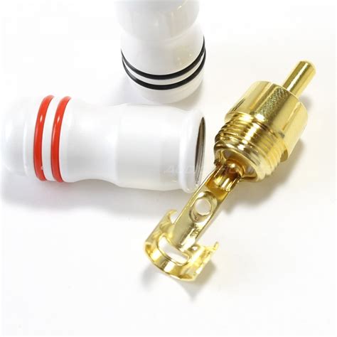 Elecaudio Rc 602 Rca Connector Gold Plated 24k Ø6mm Pair Audiophonics