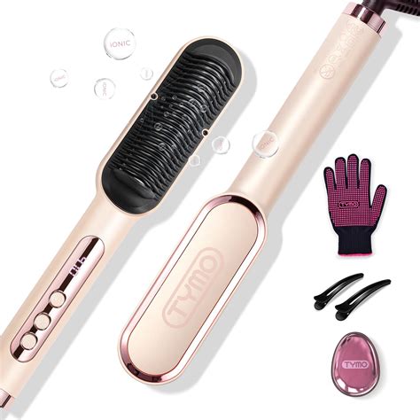 Tymo Ring Plus Ionic Hair Straightener Brush Straightening Comb With