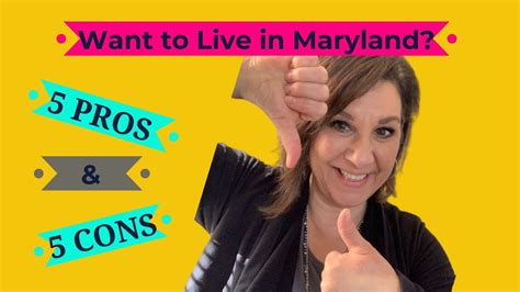 Living In Maryland Pros And Cons Youtube