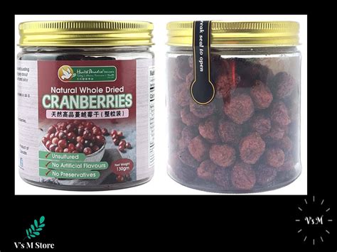 HEALTH PARADISE NATURAL WHOLE DRIED CRANBERRIES 130G Shopee Malaysia