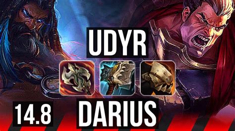 UDYR Vs DARIUS TOP 9 Solo Kills 1700 Games 38k DMG Godlike