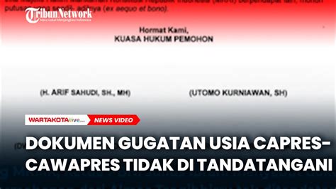 Parah Tak Ada Tandatangan Almas Tsaqibbirru Dalam Dokumen Gugatan Soal