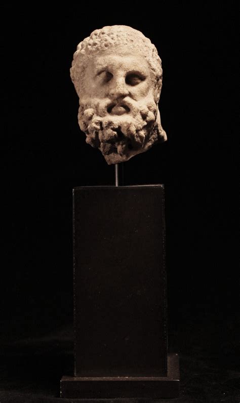 Greek Marble Head Of Herakles Hixenbaugh Ancient Art