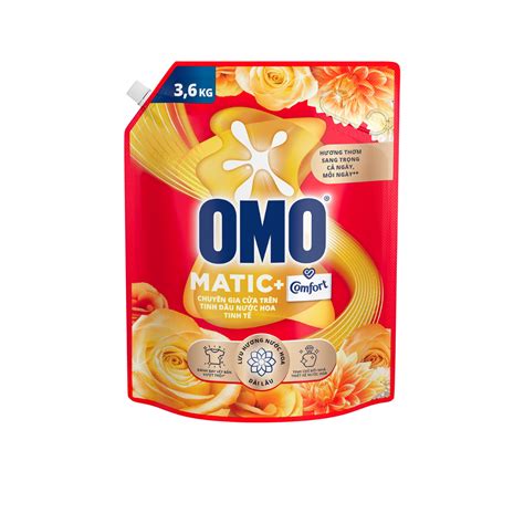 UShop Nước giặt OMO Comfort Tinh dầu nước hoa Tinh tế Cửa trên 3 6kg