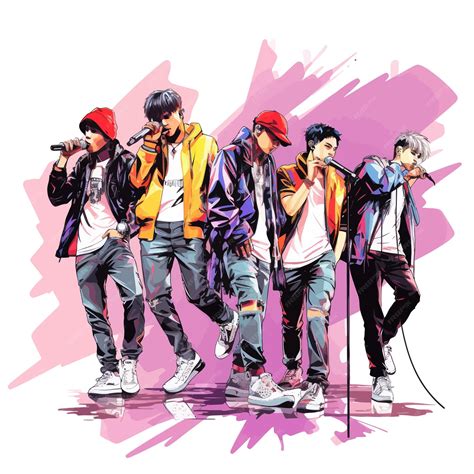 Premium Vector Kpop Cool Sticker Design Vector Art